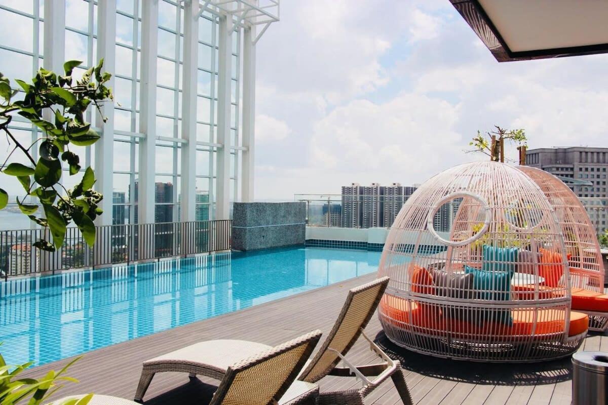 A Stylish High-Floor 2Br Suasana Suites Views Johor Bahru Eksteriør bilde